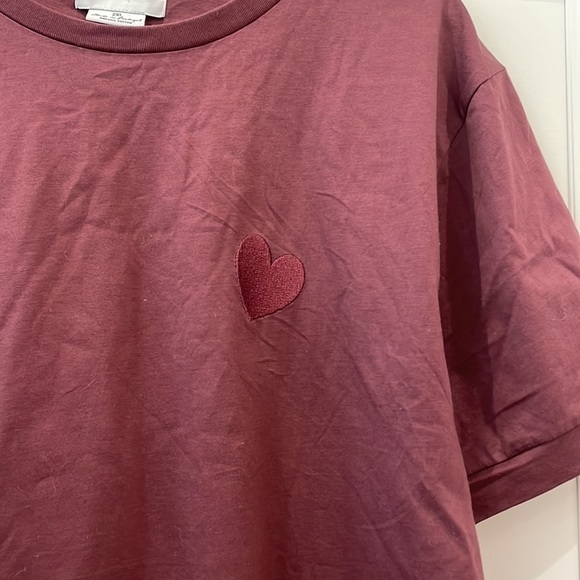 INIMIGO Organic Cotton Burgundy Tee Shirt—Great Style—New With Out Tags—2XL - Picture 3 of 7